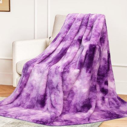 MUGD Blankets Fluffy Soft Fleece Throw Blanket Cozy Soft Warm Throw Blanket for Bed