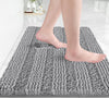 Yimobra Bathroom Rug Mat, Non Slip Quick Dry Bath Mats, Extra Thick and Super Absorbent Bath Rugs, Luxury Microfiber Chenille Plush Fluffy Washable Soft Shower Carpet for Floor, 24