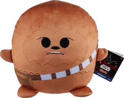 Star Wars Cuutopia Plush Chewbacca, Soft Rounded Pillow Doll, Collectible Toy Gift Inspired by the Wookiee Character, 10-inch