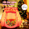 Princess Tent for Kids, Ball Pits for Toddlers 1-3 with Star Light, Girl Toys, 1/2/3 Year Old Girl Gifts, Toys for Girls with Carrying Bag, Indoor & Outdoor Play Tent, 49'' X 33'' (DxH)