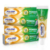 Super Poligrip Power Max Power Hold + Fresh Denture Cream, Premium Peppermint - 2.2 oz x 4