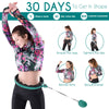 Teal Elite Smart Weighted Hula Hoop for Adults Weight Loss- Fully Adjustable with Detachable Knots - 2 in 1 Abdomen Fitness Massage Infinity Hoops