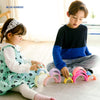 BLUE GINKGO Silicone Rainbow Stacker - Montessori Rainbow Nesting Puzzle | Kids and Toddler | Stacking Rainbow, Sensory Rainbow Toys - 7 Layers (Pastel)