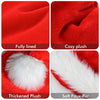 Iioscre Kids Santa Hat Christmas Hats for Girls Boys, Unisex Toddler Plush Xmas Holiday Hat,Comfort Velvet Luxury Santa Claus Hat, Thicken Classic Child Christmas Party Supplies for New Year Festive