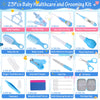 23Pcs Baby Healthcare and Grooming Kit modacraft Baby Safety Set with Baby Hair Brush Nail Clippers Lighting Ear Cleaner Baby Stuff Newborn Essentials for Nursery Newborn Baby Girls Boys Kids Blue