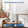 ASAKUKI Humidifiers for Home Bedroom, 4L Top Fill Cool Mist Ultrasonic Humidifiers for Baby Nursery & Plants Indoor - Humidifier Tank Cleaner, Adjustable Humidity Control, Auto Mode, Quiet Sleep Mode