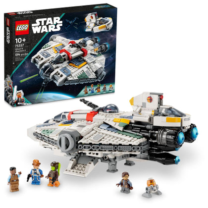 LEGO Star Wars: Ahsoka Ghost & Phantom II 75357 Playset Inspired by The Ahsoka Series, Featuring 2 Buildable Starships and 5 Star Wars Figures Including Jacen Syndulla and Chopper