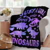 Dinosaur Blanket Gift for Women Kid Plush Just A Girl Who Loves Dinosaurs Soft Throw Dino Comfy Sheet Jurassic Animal Lovers Fans Gifts Lightweight Flannel Blankets for Couch Chair-40x50 Inches