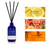 Reed Diffusers Set, 3.7 Oz Scent Diffuser, 6 Reed Diffuser Sticks, Home Fragrance Hyacinth, Peony & Citrus, Aromatherapy Oil Diffuser Reeds, More Masculine Scent, Bathroom & Office Decor 110ml