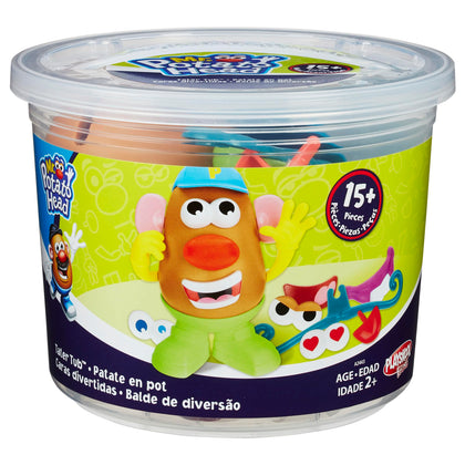 Mr. Potato Head Tater Tub Toy, Potato Head Set for Kids 2 Years and Up, Includes 17 Parts and Pieces, Toddler Toys