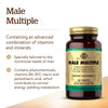 Solgar Male Multiple, 120 Tablets - Multivitamin, Mineral & Herbal Formula for Men - Advanced Phytonutrient - Vegan, Gluten Free, Dairy Free - 40 Servings