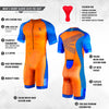 Synergy Triathlon Tri Suit - Men's Elite Short Sleeve Trisuit Cycling Skinsuit (Neon Lime/Steel, Large)