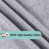 Pro Goleem Nursing Pillow Cover 100% Jersey Cotton 2 Pack Soft Feeding Pillow Slipcover for Breastfeeding Moms Fits Standard Infant Nursing Pillow or Positioner Grey for Boys and Girls