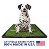 Made in USA Artificial Grass Puppy Pee Pad for Dogs and Small Pets - 20x25 Reusable Training Potty Pad with Tray- Dog Litter Boxes - Dog Housebreaking Supplies by Paw-Lyfe