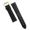 EACHE 12mm Thin Leather Watch Bands for Ladies Genuine Leather Watch Straps for Women 12mm, Black-Gold Buckle