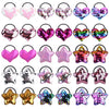 inSowni 30 Pack/15 Pairs Glitter Sequin Heart Star Hair Ties Scrunchies Elastics Pigtail Ponytail Holders Hair Bows Rubber Bands Hair Ropes with Charms Accessories for Baby Girls Infants Toddlers Kids