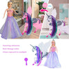 Color Change Unicorn and Fairy Tale Princess Doll, W/Mane Brush, Girls' Unicorn Doll Toys Gifts, Presents for Girl Kids Aged 3+ (Color Changing White Unicorn)