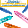 Crayola Clicks Washable Markers with Retractable Tips, School Supplies, Art Markers, 10 Count.