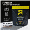 Ascent Native Fuel Whey Protein Powder - Chocolate - 4 lbs