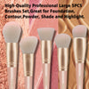 Makeup Brushes,Daubigny 16Pcs Silver Premium Synthetic Makeup Brush Set with Professional Foundation Brushes Powder Concealers Eye shadows Blush Makeup Brush for Perfect Makeup(Pink)