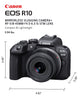 Canon EOS R10 RF-S18-45mm F4.5-6.3 is STM Lens Kit, Mirrorless Vlogging Camera, 24.2 MP, 4K Video, DIGIC X Image Processor, High-Speed Shooting, Subject Tracking, Compact, for Content Creators Black