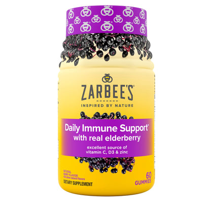 Zarbee''s Adult Elderberry Immune Support Gummies, Berry 60ct, brand is Zarbee''s, variation theme is Style that is Berry Gummies, 60ct