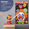 Carnival Toss Games with 3 Bean Bag, Fun Carnival Game for Kids and Adults in Carnival Party Activities, Great Carnival Decorations and Suppliers (Clown)