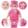 DONTNO 12 Inch Baby Doll with Clothes and Accessories, Reborn Alive Baby Doll Feeding and Caring Set with Baby Bottles Diaper Nipple for Little Girls Pretend Play Set