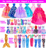 105 Pcs Doll Closet Wardrobe Set Dream Closet Playest Doll Clothes and Accessories for 11.5 Inch Girl Doll Including Wardrobe,Shoes Rack,Dress,Shoes Hangers,Necklace and Other Accessories(No Doll)