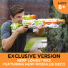 NERF Longstrike Modulus Toy Blaster with Barrel Extension, Bipod, Scopes, 18 Elite Darts & 3 Six-Clips (Amazon Exclusive)