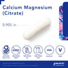 Pure Encapsulations Calcium Magnesium (Citrate) - 240 g Calcium & 240 g Magnesium - Bone Health Support - Non-GMO & Vegan - 180 Capsules
