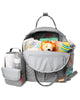 Skip Hop Diaper Bag Backpack: Suite 6-in-1 Diaper Backpack Set, Multi-Function Baby Travel Bag with Changing Pad, Stroller Straps, Bottle Bag and Pacifier Pocket, Dove Grey