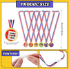 48 Pieces 100th Day of School Medals Award Medals Assortment Medals for Awards for Kids Plastic Winner Trophy Award for Classroom 100th Day of School Party Favors Decorations Gymnastic Contest Reward