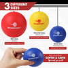 Boxerpoint Boxing Reflex Ball Set for Kids - 3 Boxballs, Adjustable Headbands, Hand Wraps, Carry Bag and Extra Strings. Fun Game for Training Reaction Speed and Hand Eye Coordination. MMA Gift.