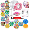 Nano Tape Bubble Kit, Nano Double Sided Adhesive Tape Bubbles, Nano Tape Toys Kit for Boys and Girls Party Favors and Kids Craft Fidget Toys Set 2PCS (Clear & Pink)