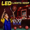 HopeRock Indoor Basketball Hoop for Kids, Indoor Over The Door Mini Basketball Hoops, LED Light Mini Hoop with Electronic Scoreboard, Christmas Toys Gifts for 5 6 7 8 9 10 11 12+ Year Old Boys