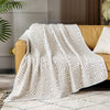 EMME Cotton Twin Quilt - Soft Quilt 6 Layer Soft Thicken 400GSM Large Triangle Jacquard Blanket 60
