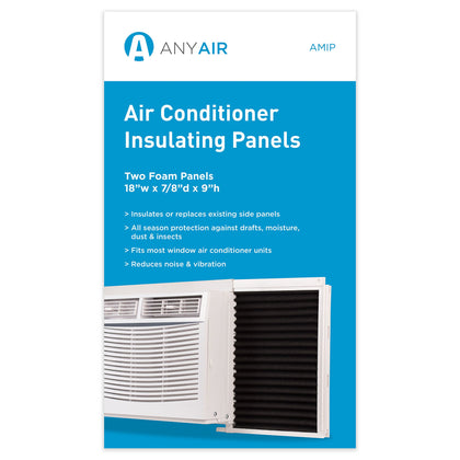 ANYAIR AMIP Window Air Conditioner Foam Insulating Panels, Pack of 2