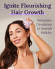 Keranique Scalp Therapy Massager - Non-Slip Ultra-Soft High Grade Silicone Shampoo Brush Head Scrubber - Gently Flexes to Massage Even Sensitive Skin