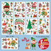 86 PCS Christmas Window Clings, 8 Sheets Christmas Window Stickers Christmas Elf, Snowman, Santa Claus, Reindeer Decals Christmas Window Films Decorations for Party Home Office Holidays