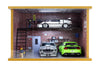Display Case for 1/24 Scale Diecast Cars and Speed Champions Cars with Clear Acrylic and LED Lighting Double Layer , NOT Included The Cars and Models (1:24 Route 66 Double Layers)