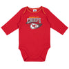 NFL Kansas City Chiefs 2 Pack Long Sleeve Bodysuit, grey/red Kansas City Chiefs, 0-3M