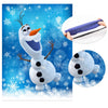 ROCWOHO Froze Christmas Party Pin the Nose on the Olaf Party Game for Kids Olaf Pin Game with Reusable Stickers Birthday Shower Party Supplies Activities