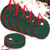 Wesnoy 6 Pcs Christmas Wreath Storage Container 24/30/36