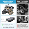 Siivton 4 Way Expandable Pet Carrier, Airline Approved Collapsible Cat Soft-Sided Carriers W/ Removable Fleece Pad For Cats, Puppy, Small Dogs (18
