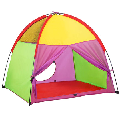 ATDAWN Kids Play Tent, Kids Pop Up Tent, Camping Playground, Indoor/Outdoor Children Playhouse for Boys and Girls, Rainbow Color
