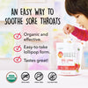 Lolleez Organic Lollipops for Sore Throat Relief - Variety Pack Perfect for Soothing A Sore Throat While Tasting Great - Strawberry, Watermelon & Orange Mango, 2-Pack (15-Count Bags, 30 Total)