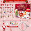 2023 Christmas Advent Calendar Charm Bracelets for Girls, SIXNIE 24-Days Xmas Countdown Calendar with 2pcs DIY Charm Bracelets Kits, Creative Jewelry Making Kit Gift for Kids Teens Women