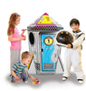 Adventure Awaits! Kids Cardboard Rocket Playhouse - Color, Draw, and Customize - Great for Playtime and Arts-and-Crafts Time