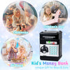 Refasy Kids Toys for Boys Girls Age 3-5,Electronic Piggy Banks Money Savings Box Toys Mini ATM Coin Bank for Children Best Birthday Xmas Gifts Cash Can, 8-12 Year Old Black
